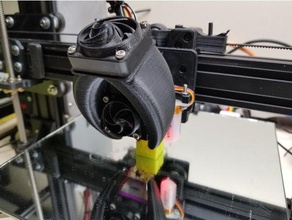 modular carriage tevo tarantula stock extruder mount bltouch 3d printer parts 3d print model - Mito3D