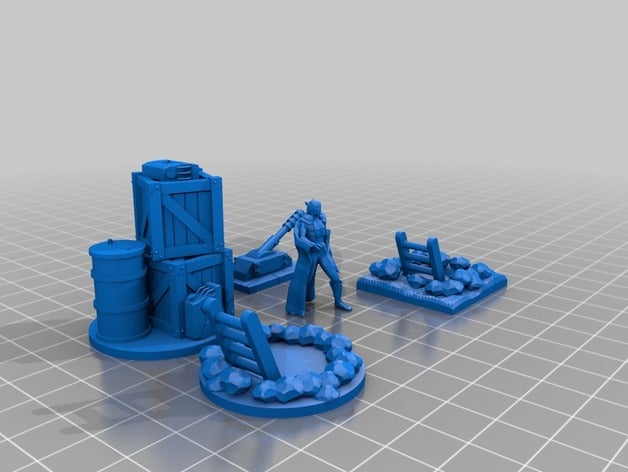 chasseur de vampires 3d décors tec l'impression jeu plateau les chasseurs jeux 3D print model - Mito3D