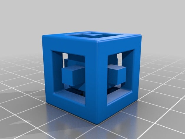 croisillon 3d de l'impression croix cube 3D print model - Mito3D