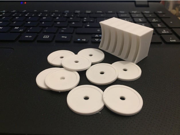 alışveriş sepeti simgesi organizasyon chip cips para paralar sahibi sikke 3D print model - Mito3D