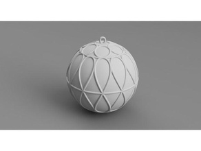 christmas ball ornament rings decor balls decoration 3d print model - Mito3D