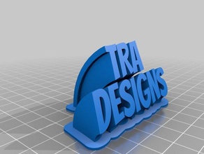 tra nameplate office customized 3d print model - Mito3D