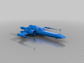 star wars expanded universe eu z-95 headhunter fighter 3d printing 3d print model - Mito3D