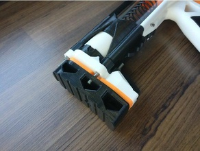 caliburn sólido estoque slim mecânico brinquedos nerf 3d print model - Mito3D