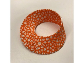 voronoi mobius şeridi matematik sanat grup çift ekstruzyon sanatı topoloji iki renk 3d print model - Mito3D