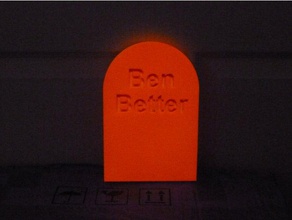 ben better tombstone 3d printing halloween 3d print model - Mito3D