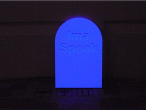 ima Spuk tombstone 3d drucken halloween 3d print model - Mito3D