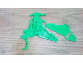 revolver trigger engineering easy print 3d print model - Mito3D