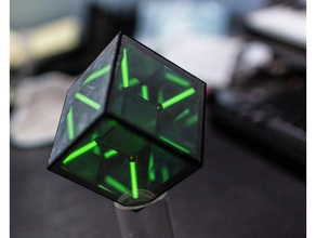 tritium tesseract hypercube math art 4th dimension cool design 3d print model - Mito3D
