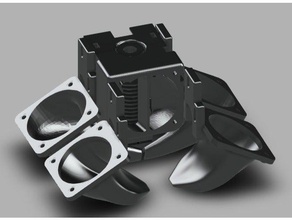 dual-fan-duct ender 3 e3d-v6 Drucker Teile 40mm Lüfter creality e3dv6 e3d-hotend ruhig 3d print model - Mito3D