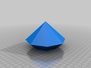 diamond pot decor customized 3d print model - Mito3D