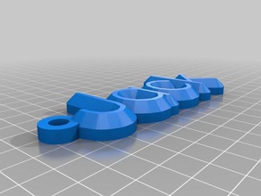 mon nom personnalisé keychain organisation 3d print model - Mito3D