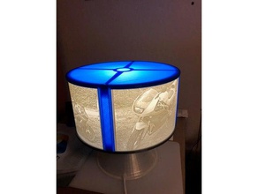 büyük litophane lamba dekor 3d print model - Mito3D