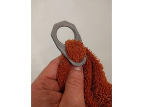 toalha do cabide clipe de casa banho gancho 3d print model - Mito3D