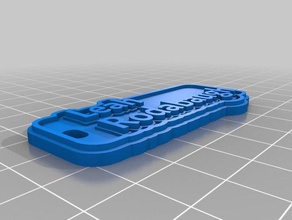leah keychain signs logos customized 3d print model - Mito3D