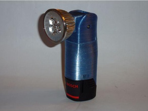 bosch 12v Taschenlampe einstellbarer Kopf tools 108 led-Taschenlampe 3d print model - Mito3D