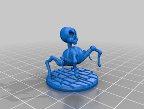 halloween spider 28mm miniature toy game accessories skeleton 3d print model - Mito3D