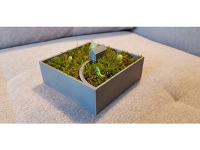 Blumentopf Haus outdoor Garten indoor-Garten Pflanzer saftig sind urban gardening 3d print model - Mito3D