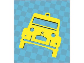 2cv citro&eumln porte-clave llavero 3d impresión 3d print model - Mito3D