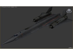 yf-12a vehicles airplane 3d print model - Mito3D