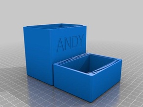 deck box magnetic closure hobby mtg openscad 3d print model - Mito3D