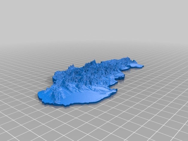 vyskova mapa slovenska varreduras réplicas 3D print model - Mito3D