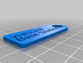 vhf uhf baz etiketi organizasyon özelleştirilmiş 3d print model - Mito3D