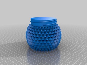 my customized lofty container epcot spaceship earth style containers 3d print model - Mito3D