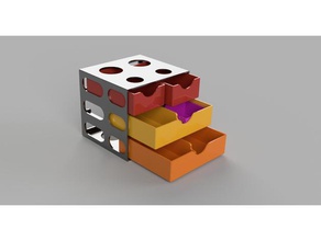 armoire de rangement -dessine le bricolage organiseur bureau 3d print model - Mito3D