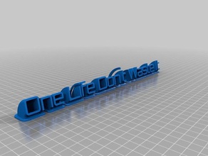 one life dont waste office customized 3d print model - Mito3D