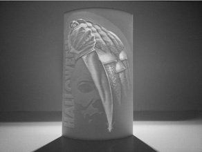 halloween lithophane art d'horreur michael meyers 3d print model - Mito3D