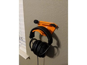 headphone holder mic tray organization cool headphones 3d print model - Mito3D