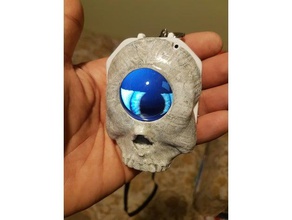 hallowing cyclops skull electronics adafruit adafuit eye halloween costume decoration 3d print model - Mito3D