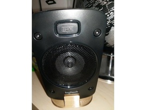 logitech speaker stand musica 3d print model - Mito3D