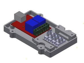 2 channel usb relay case electronics 3d print model - Mito3D