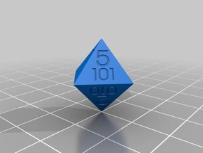 hexdie dice hexadecimal octal 3d print model - Mito3D