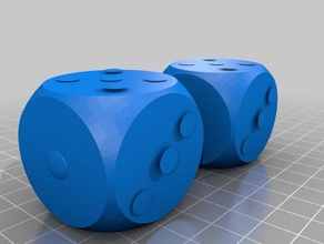 pink dice 3d printing 3d print model - Mito3D