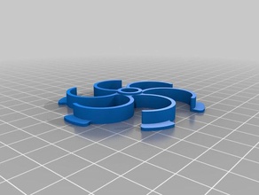 personalizado elástico de spool hub 60mm 3d a impressora os acessórios montagem 3d print model - Mito3D