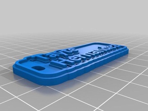 tayte keychain signs logos customized 3d print model - Mito3D