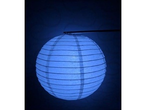 paper lantern light decor led 3d print model - Mito3D