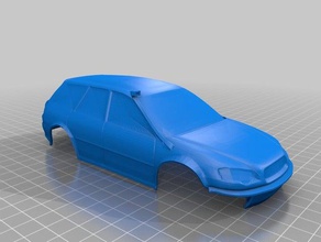 09 subaru outback vagon xmods vücut kabuk rc araç araba emlak offroad ralli legacy 3d print model - Mito3D
