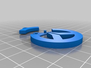 porte clef overwatch 3d impressão 3d print model - Mito3D
