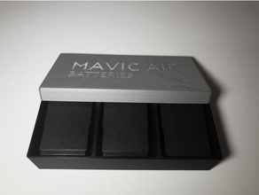 dji mavic air battery travel case 3 pack rc vehicles 3d print model - Mito3D