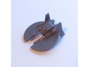 commandant de l'escadre dralthi des véhicules jeu kilrathi vaisseau spatial wingcommander 3d print model - Mito3D