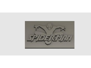 spider-man-logo 3d drucken 3d print model - Mito3D