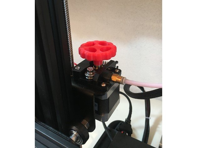 creality ender 3 pro cr-10 extrusora de botão 3d impressão Impressora 3D print model - Mito3D