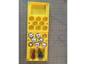 dados de caixa mini titular brinquedo jogo os acessórios o dd dnd masmorras e dragões jogos miniatura caso casa 3d print model - Mito3D