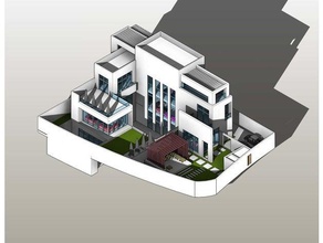 villa 01 des bâtiments les structures architectural de l'architecture l'art 3d print model - Mito3D
