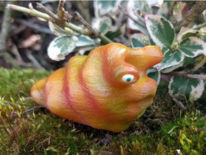 slim slug animals cute garden kawaii 3d print model - Mito3D