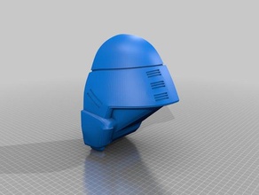 starship troopers m3 tactical helmet molding master props 3d print model - Mito3D